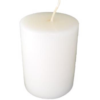 شمع استوانه سفید ساده